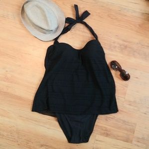 Ellen Tracy Black One Piece swimsuit